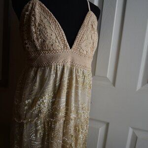 Crochet & glitter dress